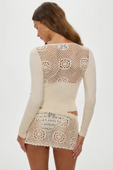 Arlo Crochet Mini Skirt ~ Bunny