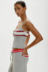 Barrymore Knit Tank Top ~ Mochi Stripe