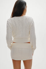 Briar Knit Mini Skort ~ Honeymoon