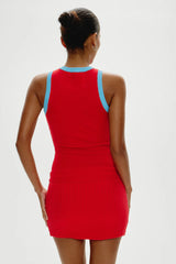Cuddle Ribbed Tank Top ~ Cherry