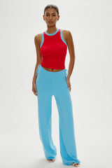 Cuddle Ribbed Tank Top ~ Cherry