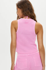 Emma Thermal Tank Top ~ Blush