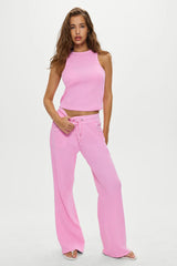 Emma Thermal Tank Top ~ Blush