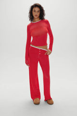 Joy Long Sleeve Sleep Shirt ~ Holiday Dot