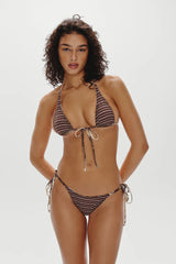 Mackenzie Reversible String Bikini Bottom ~ Saddle Up