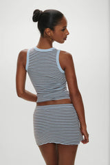 Marialla Mini Skort ~ Montauk Stripe
