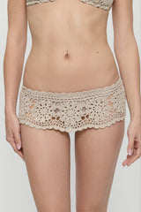 Shelly Crochet Shine Swim Skirt ~ Birthday Suit