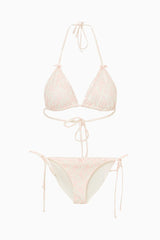 Harbor Chantilly Lace-Trimmed Bikini