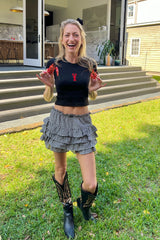 It's the Little Things Ribbed Baby Tee ~ Crawfish