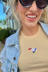 It's the Little Things Ribbed Baby Tee ~ Pelican
