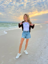 It's the Little Things Ribbed Baby Tee ~ Shamrock