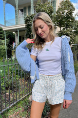 It's the Little Things Ribbed Baby Tee ~ Wave