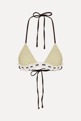 Lana Skimpy Triangle Bikini Top ~ Lemon Dot