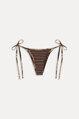 Mackenzie Reversible String Bikini Bottom ~ Saddle Up