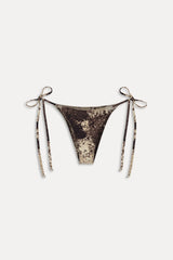 Mackenzie Reversible String Bikini Bottom ~ Saddle Up