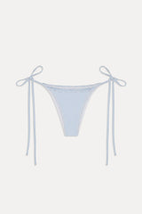 Mackenzie Ruffle String Bikini Bottom ~ Saltwater Stripe