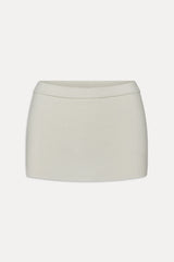Marialla Knit Mini Skort ~ Soft Vanilla