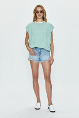 Gigi Low Rise Short ~ Vivid Distressed