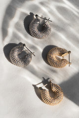 Pave Mini Donut Hoops