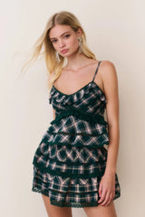 Sormina Tartan Cotton Top ~ Mistletoe Kiss