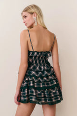 Sormina Tartan Cotton Top ~ Mistletoe Kiss