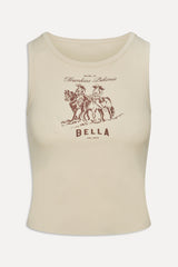 x BELLA HADID Reno Tank Top ~ Sand