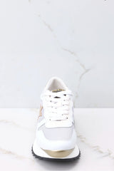 Vintage Havana Major 11 Chunky Sneaker ~ Gold/White Pebbled Mesh