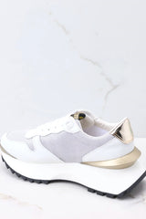 Vintage Havana Major 11 Chunky Sneaker ~ Gold/White Pebbled Mesh