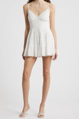 Azar Eyelet Lace Dress ~ White