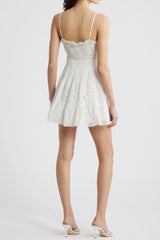Azar Eyelet Lace Dress ~ White