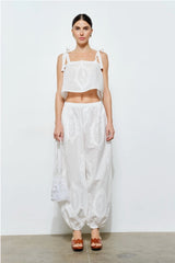 High Summer Cotton Eyelet Pant