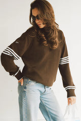 Sloane Oversized Knit Sweater ~ Chocolate Brown