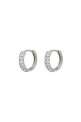 The Baby Pave Huggies ~ Silver