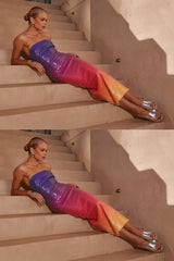 Summer Sunset Sequin Midi