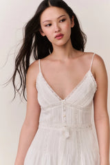 Zirelle Cotton Victorian Mini Dress ~ White