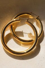 Amalfi Tube Hoops ~ Gold - Shake Your Bon Bon