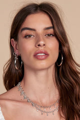 Amalfi Tube Hoops ~ Silver - Shake Your Bon Bon