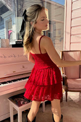 Au Revoir Lace Mini Dress - Shake Your Bon Bon