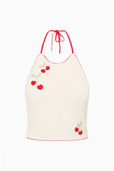 Avanyah Cherry Crochet Halter Top ~ Cherry Sail - Shake Your Bon Bon