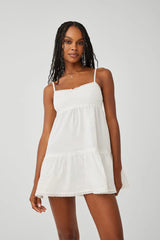 Baby Embroidered Mini Dress ~ White - Shake Your Bon Bon