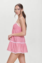 Baby Gauze Dress ~ Ladybug Gingham - Shake Your Bon Bon