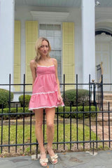 Baby Gauze Dress ~ Ladybug Gingham - Shake Your Bon Bon