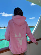 Bikini Beaded Ocean Oversized Hoodie ~ Lottie Pink - Shake Your Bon Bon