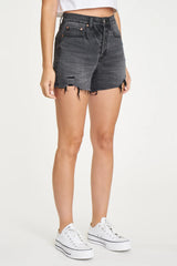 Bottom Line High Rise Vintage Short ~ Ashes - Shake Your Bon Bon