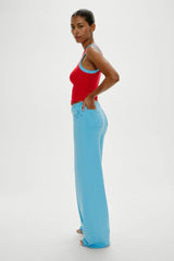 Breeze Low Rise Knit Pant ~ Blue Vanilla - Shake Your Bon Bon