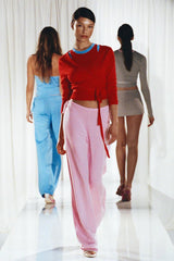 Breeze Low Rise Knit Pant ~ Strawberries & Cream - Shake Your Bon Bon