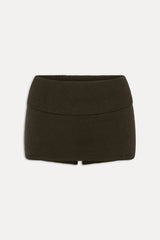 Briar Knit Mini Skort ~ Chocolate Brown - Shake Your Bon Bon