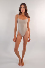 Butter Me Up Lace Bodysuit - Almond - Shake Your Bon Bon
