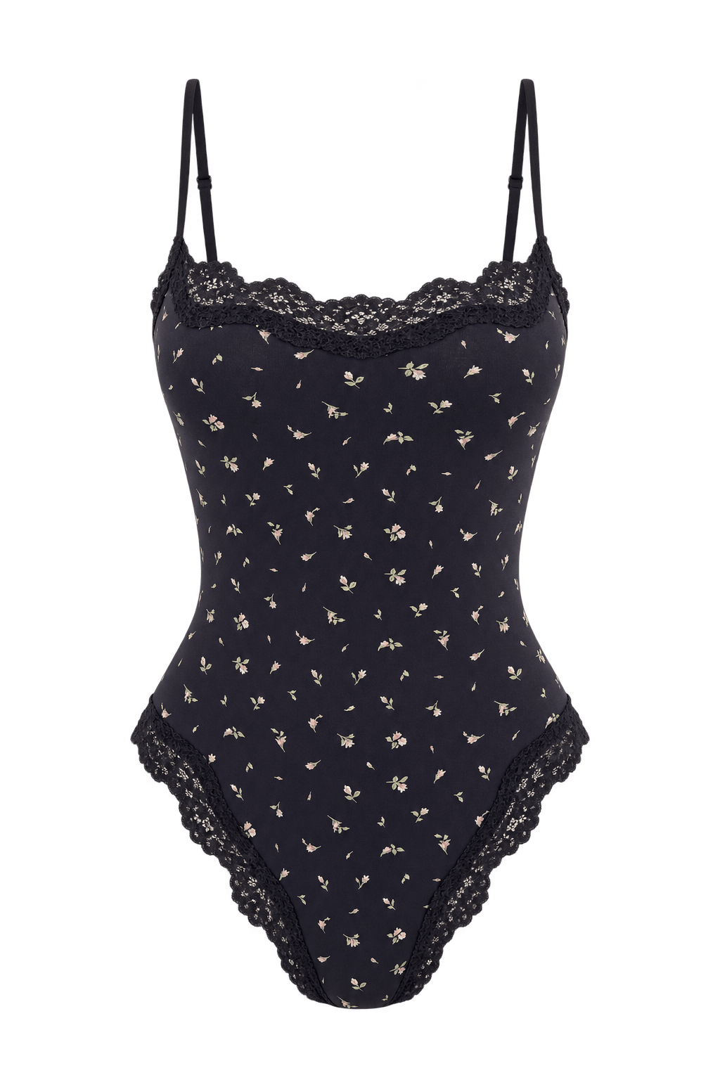 Butter me Up Lace Bodysuit ~ Midnight Floral - Shake Your Bon Bon