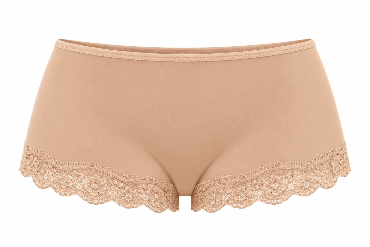 Butter Me Up Lace Boyshort - Bare - Shake Your Bon Bon